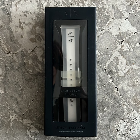 A/X Armani Exchange | Unisex Apple Watch Band, Silicone Sz 42MM / 44 MM New/Tag - Picture 5 of 7